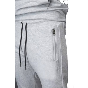 Ensemble de survêtement léger en velours rembourré à capuche pour homme, couleur unie, décontracté, sport, polyester/coton - Product Image 4