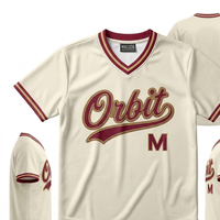 Seragam Baseball Sublimasi Grosir 100% Poliester Cepat Kering Bernapas Anti-UV Lengan Pendek Logo Kustom Seragam Tim untuk Sekolah