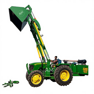 Cargador de Cangrejos No Telescópico Ashok Metal Works para Tractor Sonalika, Capacidad de Cucharón de 400 kg, Altura de Descarga de 16 pies, Confiable, 1 Año de Garantía - Product Image 1