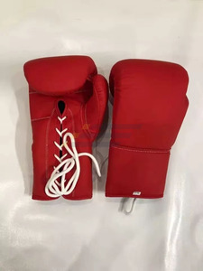 Conjunto de Boxeo de Cuero Vacuno Genuino de Alta Calidad, Color Rojo, Conjuntos de Boxeo Originales de Cuero Genuino - Product Image 5