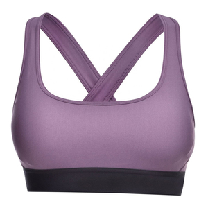 Sujetador deportivo sin costuras para mujer, con espalda cruzada, sin aros, de alta sujeción, para yoga, gimnasio, entrenamiento, ropa deportiva, color morado - Product Image 1
