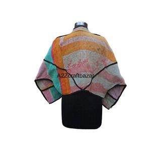 Chaqueta de Cuello Alto para Mujer, Tejida a Mano, Tradicional, Vintage, Ecológica, 100% Algodón, Reversible, Transpirable y de Secado Rápido - Product Image 5