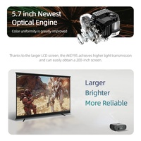 Mini projecteur portable Android AKEY9S 2026, résolution native 1080P, laser 4K, home cinéma, haute luminosité, Smart TV, jeux, football, Netflix, OEM