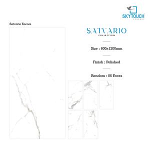 Carreaux de sol en porcelaine polie modernes, antidérapants, résistants à la chaleur, 60x120 cm, 600x1200 mm, aspect marbre Statuario Encore, garantie à vie - Product Image 3