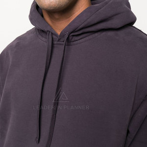 Sweat-shirts pour hommes en coton de qualité supérieure, légers, basiques, vente en gros, nouveau design, best-sellers, couleur unie, effet délavé - Product Image 6