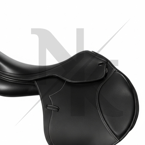 Selle anglaise en cuir de haute qualité, équipement d'entraînement équestre, étriers de sécurité renforcés, produits d'équitation anglaise en provenance d'Inde - Product Image 6