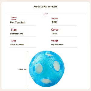 Juguete Interactivo Ecológico para Mascotas, Pelota Flotante de TPR Resistente para Perros, Autoentretenimiento, Alivio del Aburrimiento, Diseño Moderno - Product Image 6