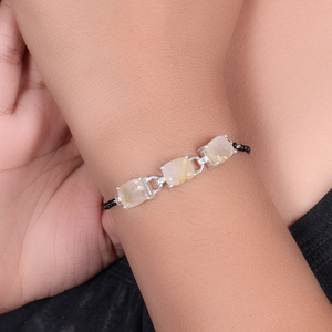 925 Silver Rutile Quartz Glass <b>Beads</b> Amethyst <b>Bracelet</b> Women's Jewelry Gift Handmade Luxury Wholesale Gift Handcrafted Jewelry - Product Image 2
