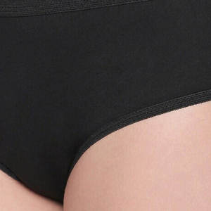 Braguitas de algodón cómodas y transpirables para mujer al por mayor, ropa interior suave sin costuras, de color liso, estilo hipster, de punto, de tiro medio para uso diario. - Product Image 2