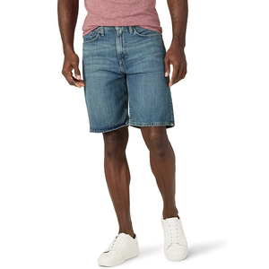 2026 OEM Custom Summer <b>Men</b> Denim Shorts with <b>Ripped</b> Design Blue Wash Fashion Streetwear High Quality Casual Fit <b>Jeans</b> Wholesale - Product Image 2