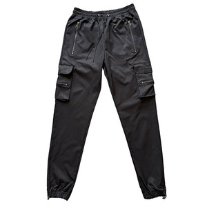 Men's Cargo Jogger Pants Elastic Waist Multi Pocket Quick Dry Casual Streetwear Tactical Joggers Gray - Product Image 2