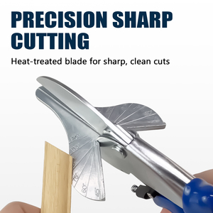 LEMATEC 45-120 Degree Angle Miter Shear Cutter Sharp Manual Trimming <b>Tool</b> for PVC Plastic Trim Molding <b>Cutting</b> - Product Image 6