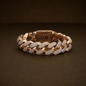 Pave <b>Set</b> Lab Grown Diamond 14 Cuban Bracelet for Men 10 CTW Diamonds Comes with igi Certificate Elegant - Product Image 6