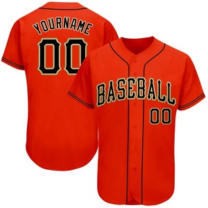 Camiseta de Béisbol Personalizada Naranja para Equipos 00, Impresión Serigrafiada, Manga Corta, Transpirable, Corte Regular, Ropa para Adultos - Product Image 4
