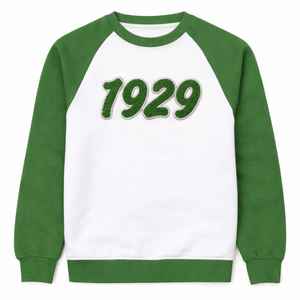 Sudadera blanca raglán de la hermandad Iota Phi Lambda, ropa con letras griegas, año de fundación 1929, jersey informal para mujer, top con cuello redondo - Product Image 5