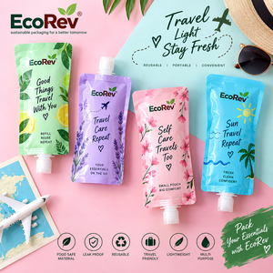 Reusable Spout <b>Pouch</b> Packaging For Personal Care Travel Lightweight Portable Multi Purpose <b>Laminated</b> PP Material - Product Image 1
