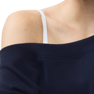 Sweat-shirt décontracté à épaules dénudées pour femme, coupe ample, manches longues, style streetwear, pour le quotidien, vente en gros - Product Image 6