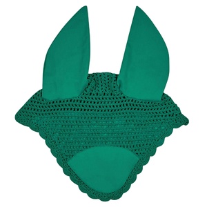 Hot Selling Wholesale Horse Ear Bonnets <b>Fly</b> Veil <b>Net</b> for Horse Long Version Horse Riding Products - Product Image 2