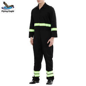 Combinaison de travail robuste en coton respirant avec coutures renforcées, vêtements de sécurité industrielle - Product Image 5