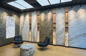 Natural Thin Teakwood Wall Panel Modern Anti-Static <b>Moisture</b>-Proof 3D Surface Stripes Plaid Pattern 5+ Year Warranty Interior - Product Image 4