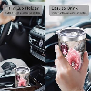 Gobelet isotherme en acier inoxydable 20oz à double paroi, personnalisable par sublimation, pour la vente en gros - Product Image 4