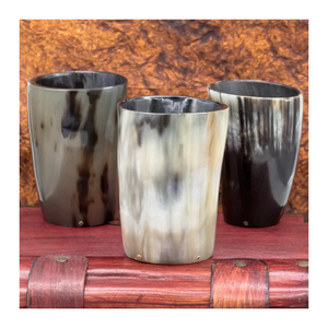 Vaso de Chupito de Cuerno de Búfalo Natural Orgánico, Pulido, Rústico y Ecológico para Agua, Cerveza, Té, Café, Navidad, Fiestas - Product Image 6