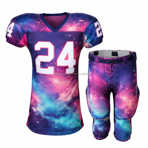 Maillot de football américain avec option d'épaulettes rembourrées, haut d'entraînement à séchage rapide, logo personnalisé, maillot de football américain - Product Image 1