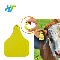Nueva Etiqueta de Oreja RFID para Ganado con Código Láser UHF E-018, con Logotipo Personalizado para Ovejas, Vacas y Material TPU