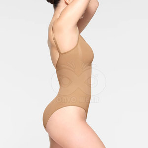 Body de Mujer sin Mangas con Logo Personalizado, Acanalado, Casual, Ajustado, OEM ODM en Venta - Product Image 5