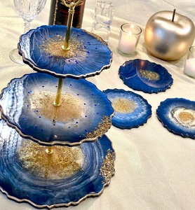 แท่นวางเค้กทรงกลม 3 ชั้น Artizon Studio Geode Resin ทำความสะอาดด้วยมือเท่านั้น - Product Image 5