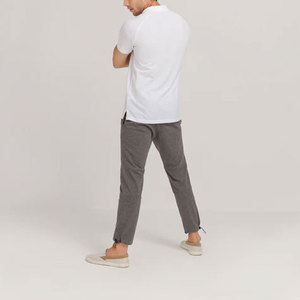 Polo homme tendance et confortable, coupe ajustée, couleur unie, personnalisez votre propre polo homme - Product Image 5