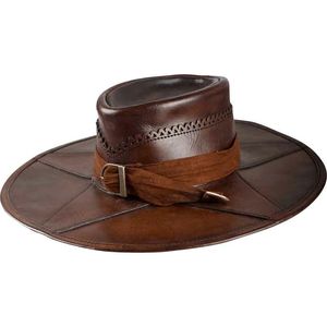 Sombrero de Cuero de Lujo Diseñado para Entusiastas de la Moda de Alta Gama, Estilo Premium y Prenda de Gran Impacto - Product Image 1