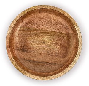 Decorative Bowls Mango <b>Wood</b> Round <b>Wood</b> Decorative Bowl Modern <b>Rustic</b> Decorative Bowls for Home Decor or - Product Image 3