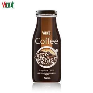 Bouteille de café glacé noir de 280 ml avec logo personnalisé, OEM ODM, marque privée, boissons saines - Product Image 1