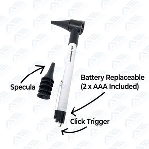 Otoscope médical portable pour diagnostic ORL, mini otoscope à fibre optique, otoscope de poche médical, couleur blanche, professionnel - Product Image 5