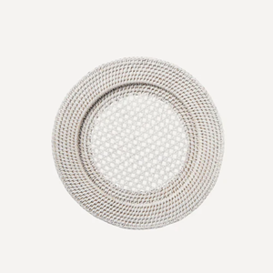 Rattan Charger Plate Durable Eco Friendly Woven <b>Table</b> Mat for Dining <b>Table</b> <b>Protection</b> and Styling - Product Image 3