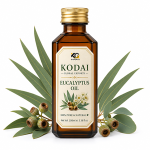 Huile d'eucalyptus Kodai 100% pure, naturelle et essentielle pour les soins de la peau et l'aromathérapie - Product Image 1