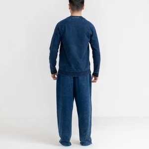 Sweat-shirt en denim pour hommes et femmes, entièrement personnalisable, streetwear, 360g, 100% coton, respirant, séchage rapide, haute qualité, couleur personnalisable - Product Image 3