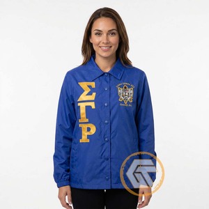 Tresors grecs : Veste brodée personnalisée Sigma Gamma Rho, vêtements grecs de haute qualité pour femmes, service OEM - Product Image 2