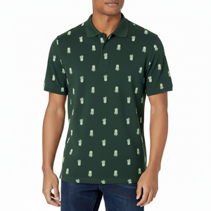 Camiseta Polo con Estampado de Piña, Sublimada, Fruta Tropical, Informal para Hombre, con Cuello, Transpirable, Manga Corta, para Vacaciones de Verano - Product Image 2