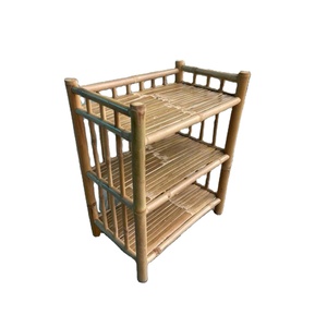 Multi-functional Bamboo <b>Bench</b> with Shoe Rack Integrated <b>Entryway</b> Seating Adjustable Height Bamboo Shoe Shelf for Storage - Product Image 1