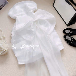 Femmes longues robe maxi dames décontracté prix raisonnable mousseline de soie décontracté lavable emballage personnalisé fabricant du Vietnam - Product Image 3