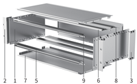 Boîtier de subrack standard RDEKONO BEG 19 pouces 3U 4U 6U, compatible Schroff Nvent, pour CompactPCI VME personnalisé 6342-2351