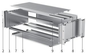 Boîtier de subrack standard RDEKONO BEG 19 pouces 3U 4U 6U, compatible Schroff Nvent, pour CompactPCI VME personnalisé 6342-2351 - Product Image 5