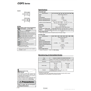 Cylindre compact pneumatique SMC CDQP2B40-50D pièces pneumatiques de haute qualité - Product Image 1