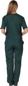 Stretch Fit Medical Scrubs <b>Set</b> Premium Unisex <b>Doctor</b> Nurse Hospital Surgical Uniform Jogger Pants Top Custom Logo Supply - Product Image 2