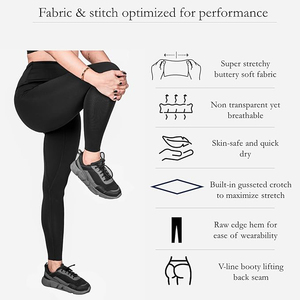 Leggings Deportivos Suaves de Cintura Alta con Control de Abdomen, Tejido Suave, Ajuste Sin Costuras, Elásticos y Transpirables para Yoga - Product Image 5