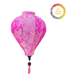 Lanterne en soie authentique de Hoi An, lampe décorative vietnamienne faite à la main pour les festivals et la décoration culturelle - Product Image 6