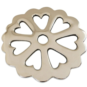 Wholesale Vintage Metal Trivet Brass Lotus Flower Trivet Modern Style Decorative Metal <b>Kitchen</b> <b>Accessory</b> & Dining Table Use - Product Image 2