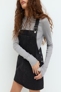 Peto vaquero informal y elegante para mujer, suave y cómodo, con tirantes ajustables, a la moda para el día a día y estilo urbano. - Product Image 5